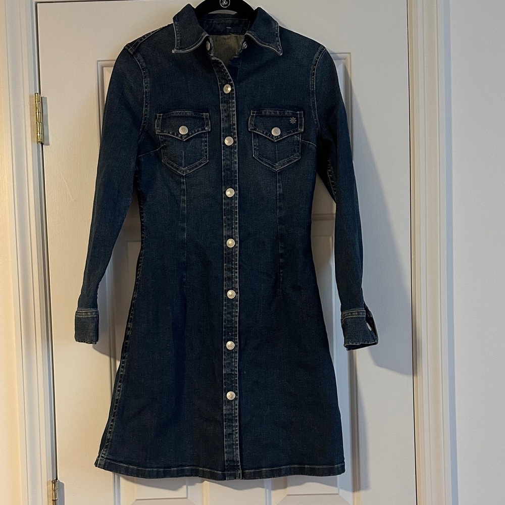 Alexa Chung for AG Denim Button-Up Dress
